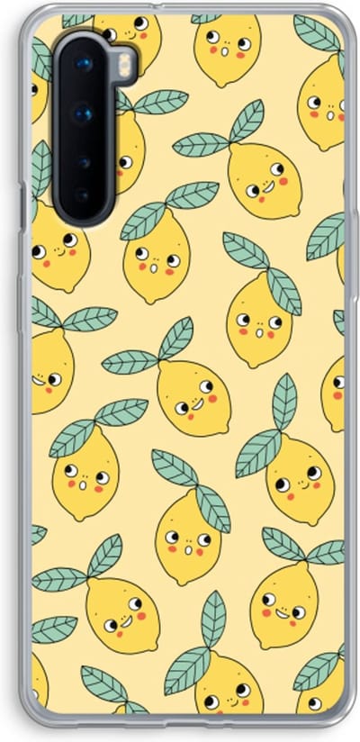 Case Company® - Hoesje geschikt voor OnePlus Nord hoesje - Citroenen - Soft Cover Telefoonhoesje - Bescherming aan alle Kanten en Schermrand