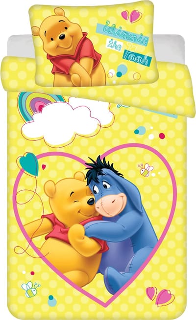 Winnie The Pooh smile dekbedovertrek 100 x135 cm - Katoen
