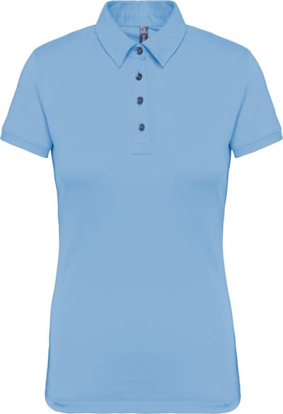 Kariban Damespolo korte mouwen van jersey K263 - sky blue - XL