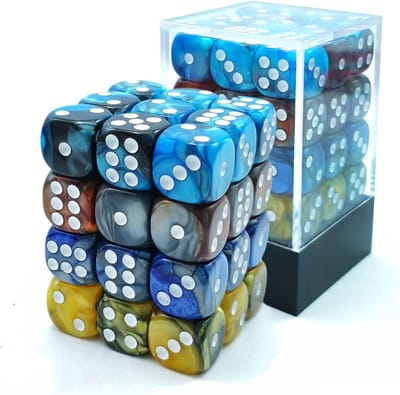 Dobbelstenen Set - Zeszijdige Stenen - Spelplezier Vergroten - Diverse Gemini Kleuren - 36 Stuks 12mm - Assorti