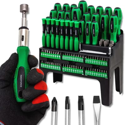 Rockforce - Schroevendraaierset - 100-delig - Magnetische - Ergonomische Handgrepen
