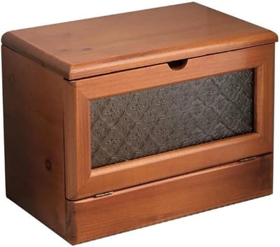 Sieraden Opbergdoos - Juweelhouder Organizer - Sieraden Opbergen - Massief Hout Met Spiegel - 30x18x24 cm - Zwart Walnoot