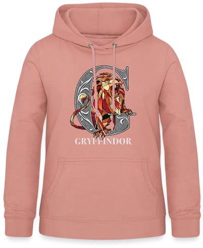 Harry Potter Gryffindor Coat of Arms Monochrome Hoodie Dames