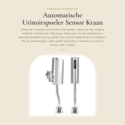 Dailygoods - Automatische Urinoirspoeler - Sensor Kraan - Wandmontage - Badkamer Toiletspoeler - Hygiënisch en gebruiksvriendelijk - Voor thuis en bed...