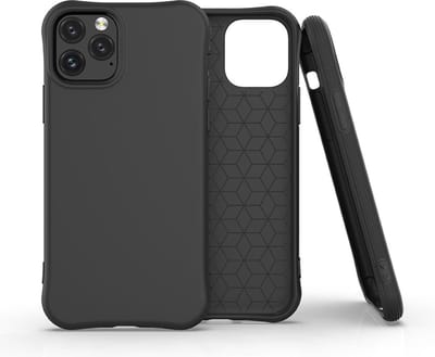 Peachy Soft case TPU hoesje geschikt voor iPhone 11 Pro - zwart