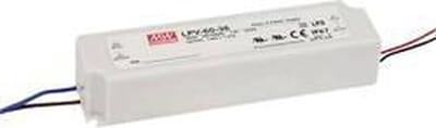 Mean Well LPV-60-5 LED-transformator Constante spanning 40 W 0 - 8 A 5 V/DC Niet dimbaar, Overbelastingsbescherming 1 s