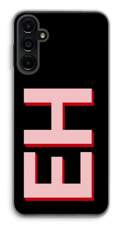 Gepersonaliseerd - Case Company® - Hoesje geschikt voor Samsung Galaxy A14 hoesje - Monogram - Soft Cover Telefoonhoesje - Bescherming aan alle Kanten en Schermrand