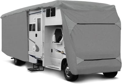 Camperbeschermhoes - Camperzeil Afdekking - Voertuig Beschermen - 4-laags Textielweefsel - 790 x 235 x 275 cm - Grijs