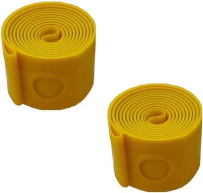 Velglint Paar - Wielbescherming - Fiets Beschermen - Versterkt Nylon Materiaal - 349 x 18 mm - Geel