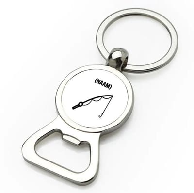 Akyol - vissen met eigen naam flesopener - Vissen - visser - sport - 9 bij 3 cm
