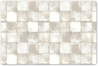 Placemats 45x30 cm - Placemat kunststof - 1 stuk - Tegel - Patroon - Verweerd - Borden onderleggers - Decoratie voor op tafel - Keuken tafeldecoratie accessoires - Vinyl onderlegger - Tafelversiering