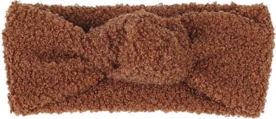 Without Lemon - Teddy Hoofdband - Haarband - Strikje - Teddy Bow - Winter - Meisjes - Baby - Bruin