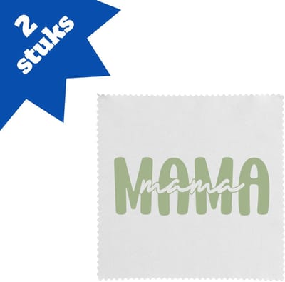 Akyol - mama brillendoekjes - Mama - moeder - moederdag - cadeau - verjaardag - geschenk - 17,8 bij 17,8 cm - 2 stuks