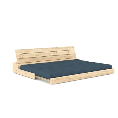 Karup Basis slaapbank - 757 Petrol Blue - 101ClearLacquered