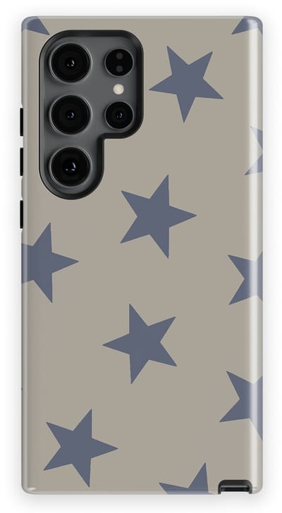 DripCase Hoesje Samsung Galaxy S24 Ultra | Sterren Design | Magnetisch Opladen | 2-in-1 Ontwerp | Stars Backcover Slate Sky