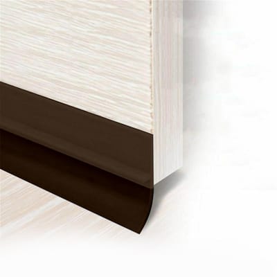 Deurrandstrip Onderafdichting Zelfklevend Stofdicht Geluidsisolatie Weerbescherming Trim Bruin bruin