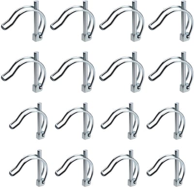 Vouwbare D-vormige spijkers, 16 stuks, 4.5 mm x 40 mm en 6 mm x 45 mm, carbon staal, ideaal voor aanhangwagens en tuinonderhoud