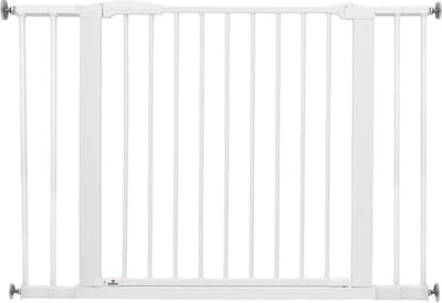 BabyDan Perfect Close Traphekje Zonder Boren - 77,3 - 110 cm - Klembevestiging - Wit