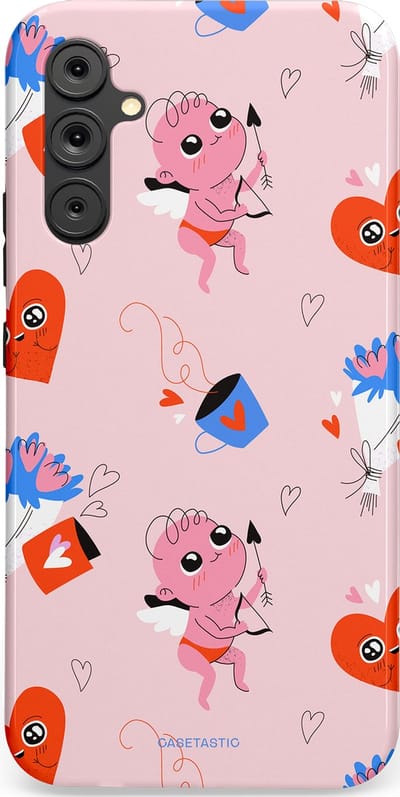 Casetastic Hoesje Geschikt voor Samsung A34 (5G) - Stijlvolle Beschermende Duo-layer Case - Cupido's Keuze