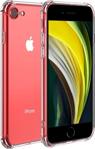Hoesje geschikt voor iPhone SE 2022 / 2020 / 8 / 7 - Anti Shock Proof Siliconen Back Cover Case Hoes Transparant