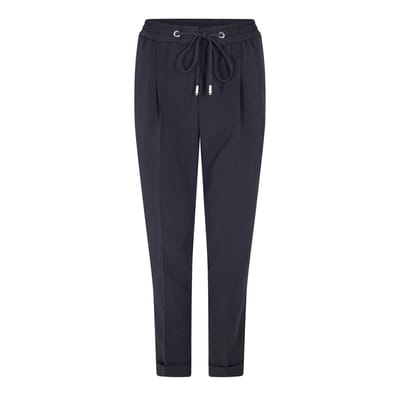 Boss Dames/Dames Tariyanah Broek met Rechte Pijpen (Donkerblauw)