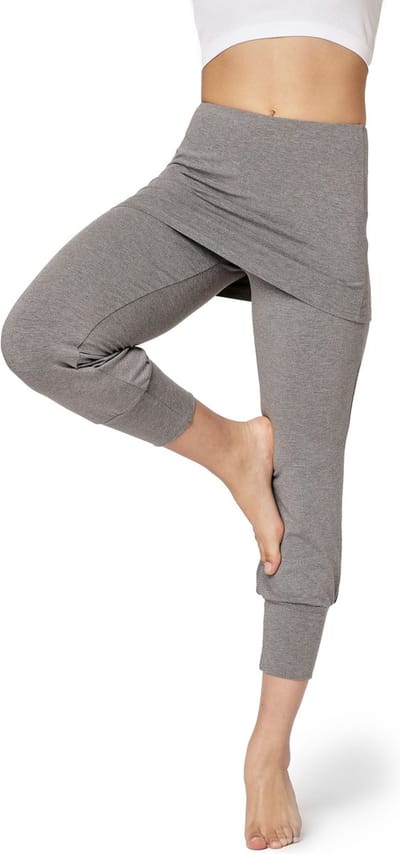 Bellivalini Dames Yogabroek - Sport - Vrijetijdsbroek - Lang - Viscose - Sportbroek - BLV-BLV50-276-YPS - Medium Melange - XS