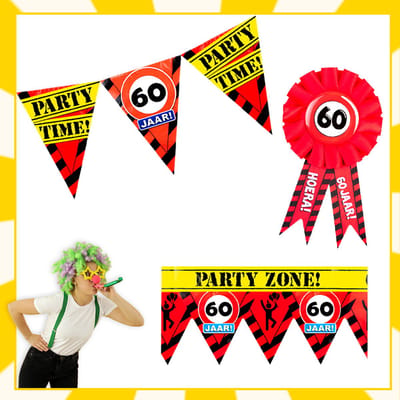 Feestpakket | Verjaardag | 60 jaar | Verkeersbord