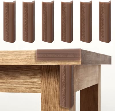 Dailygoods- Hoekbeschermers 8 Stuks - Siliconen - Zelfklevend - Veiligheid - Baby Proofing - Koffie - Hoekbescherming
