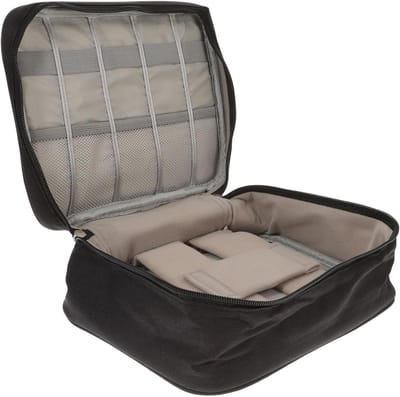 Elektronica Organizer - Opbergtas Kabels - Reizen Organiseren - Meerdere Vakken - 24.5x18x10cm - Zwart