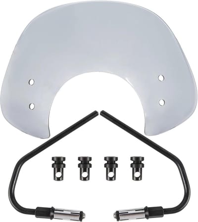 Motorfiets Windscherm - Windverlenger Scooter - Comfortabel Rijden - Eenvoudige Montage - 500 Gram - Transparant