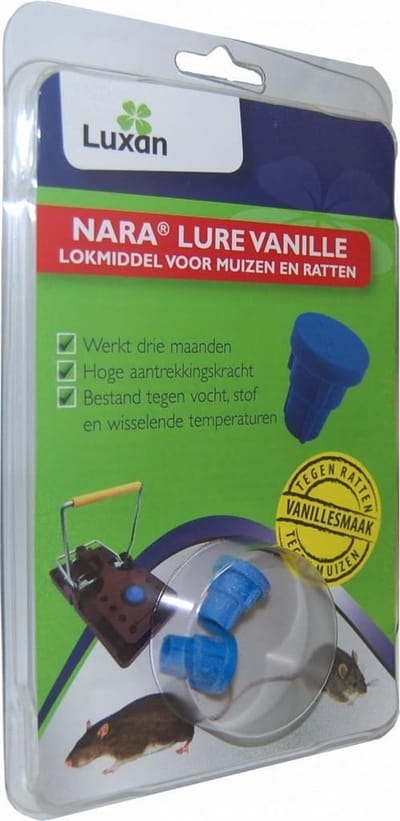Luxan Nara Lure lokmiddel voor muizen en ratten blister 2 stuks