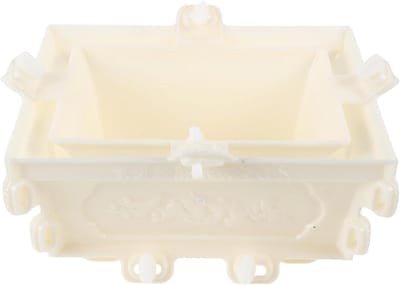 Betonnen Plantenbakmal - Bloempot Gietvorm - Tuin Decoratie Maken - Zeer Gedetailleerde Textuur - 25x18x12cm - Beige