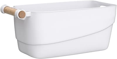 Badkamer-Organizer bakjes-manden-Organiser Opberg-badkamer-Box Container Voor keuken-Box Container Voor keuken-5 liter wit plastic-wit