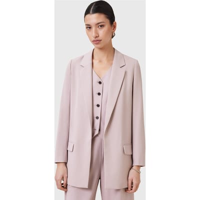 AllSaints Aleida Tri Blazer Mauve Chalk Pink Taglia: 10 | Blazers Outlet | Donna | Viola