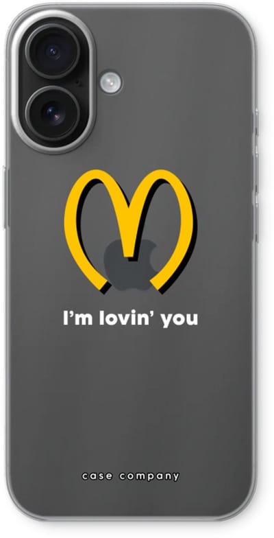 Case Company® - Hoesje geschikt voor iPhone 16 hoesje - I'm lovin' you - Soft Cover Telefoonhoesje - Bescherming aan alle Kanten en Schermrand