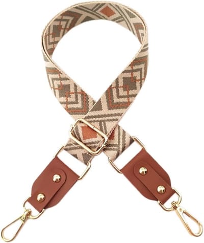 Verstelbare Boho Schouderband, 3.8 cm Breed, Vervangende Tasband voor Handtas en Schoudertas, Ideaal voor Canvas Tassen en Modeaccessoires