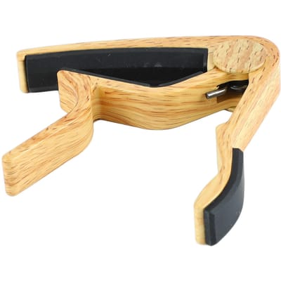 Capodastre de Guitare Alliage d'Aluminium Bois Massif Guitare Acoustique Électrique Ukulélé Pince d'Accordage black