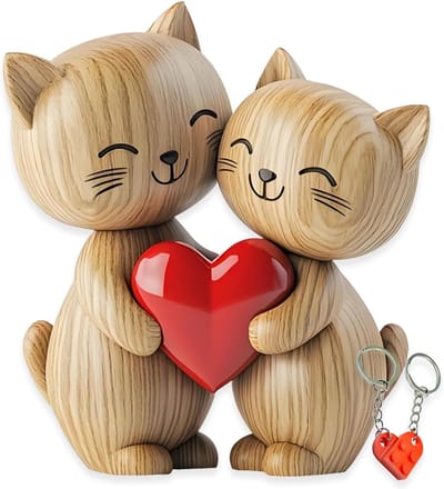 Katten Decoratie Set - Miniatuur Beeldjes - Huis Verfraaien - Twee Delige Set - 10x10x10mm