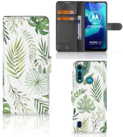 Motorola G8 Power Lite Hoesje Leaves