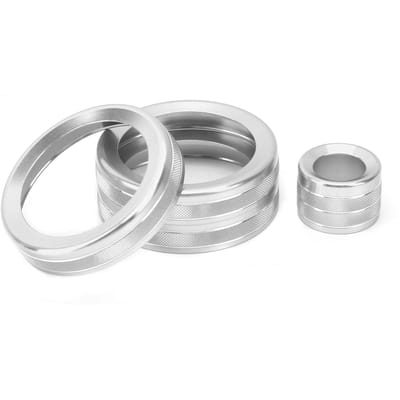 4 Stuks AC Knop Ring Sierlijst Volume Regelaar Decor Pasvorm voor Range Rover Evoque 20122018Rood zilver