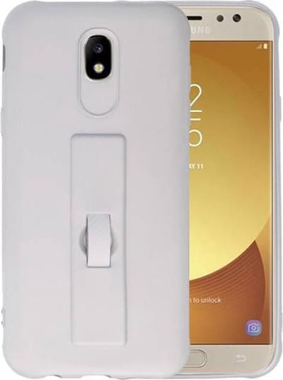 Carbon series hoesje - Backcover Geschikt voor Galaxy J5 2017 Zilver