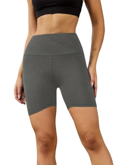 Livano Biker Short Dames - Korte Legging - Lange Onderbroek - Bikershort - Met Pijpjes - Grijs - Maat XS