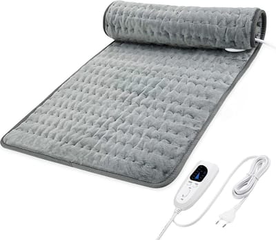 Elektrische deken, verwarmingskussen, 75 watt, 76 x 40 cm, 6 vermogensstanden, automatische uitschakeling en oververhittingsbeveiliging.