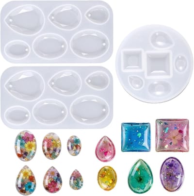 Druppel Epoxy Mallen - Sieraden Gietvormen - DIY Knutselen - Flexibel Siliconen - 117 x 64 cm - Wit