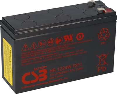 Loodaccu - Oplaadbare Batterij - Noodstroom - Onderhoudsvrij - 12 Volt 6Ah - Zwart
