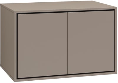 Badplaats Wastafelkast Capri 78 x 48 x 51 cm – Beige – Hangend Badmeubel met 2 Lades
