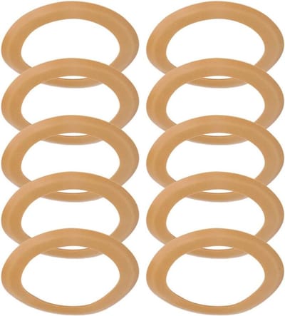 10 Stuks Rubber Pistonringen voor Luchtcompressor, Compressie Pistonringen en Seals Kit voor Stille Luchtcompressor Accessoires