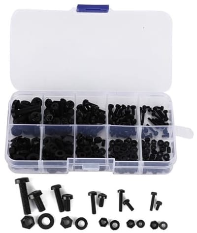 Dailygoody - Nylon Schroef Moer Wasmachine Assortiment - 270-delige