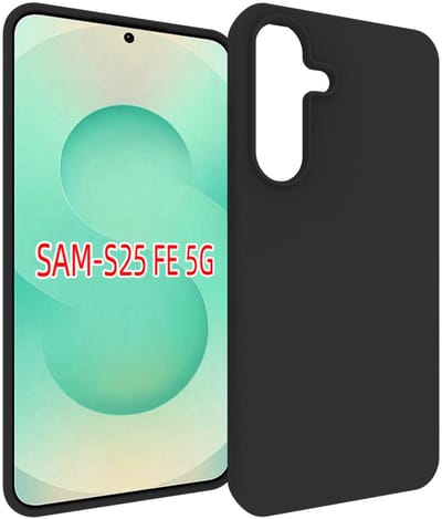 MobyDefend Hoesje - Geschikt voor Samsung Galaxy S25 FE - TPU Backcover - Mat Zwart