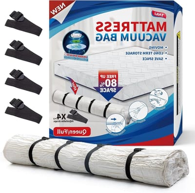 Vacuumzakken voor Matrassen - Herbruikbare Opbergzakken voor Super King Size Matrassen 240 x 199 cm, Ideaal voor Verhuizen en Opslag, Extra Grote Dekbedzak
